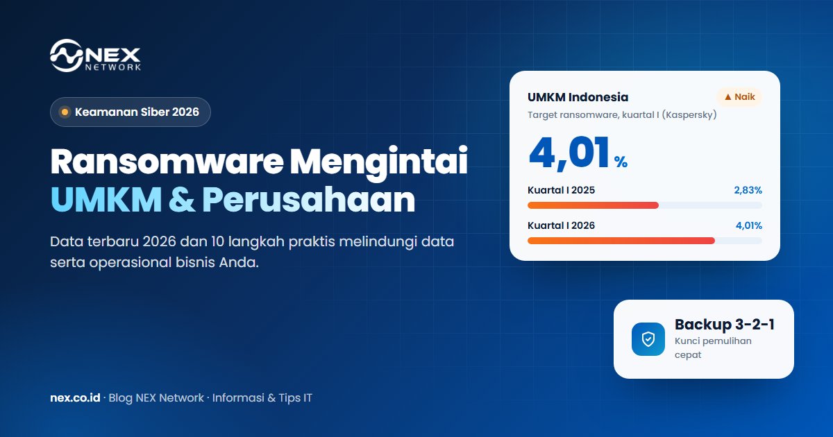 Ransomware 2026 dan cara melindungi bisnis - NEX Network